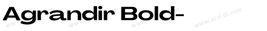 Agrandir Bold字体转换 Agrandir Bold字体转换